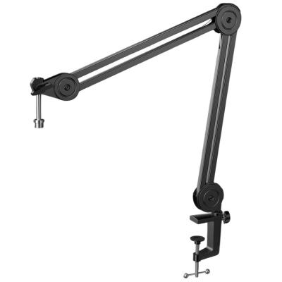 FIFINE BM63 Microphone Boom Arm Stand, With built-in cable management - Black.