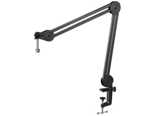 FIFINE BM63 Microphone Boom Arm Stand, With built-in cable management - Black.