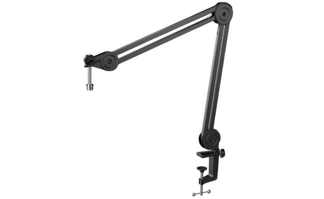 FIFINE BM63 Microphone Boom Arm Stand, With built-in cable management - Black.