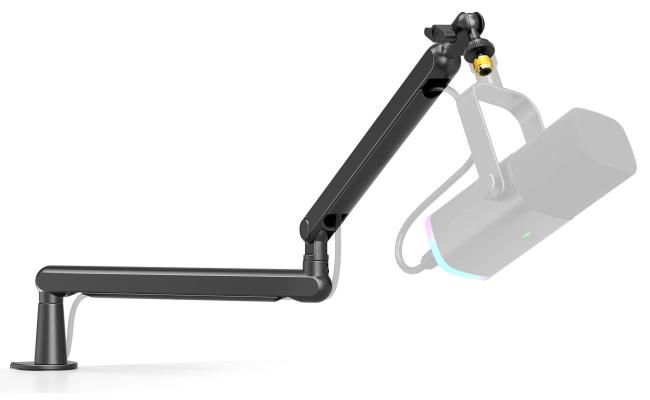 Fifine BM88 Low-profile Microphone Arm Stand With Cable Channeling, Handling Max 1.5kg Mics For Streaming, Podcasting