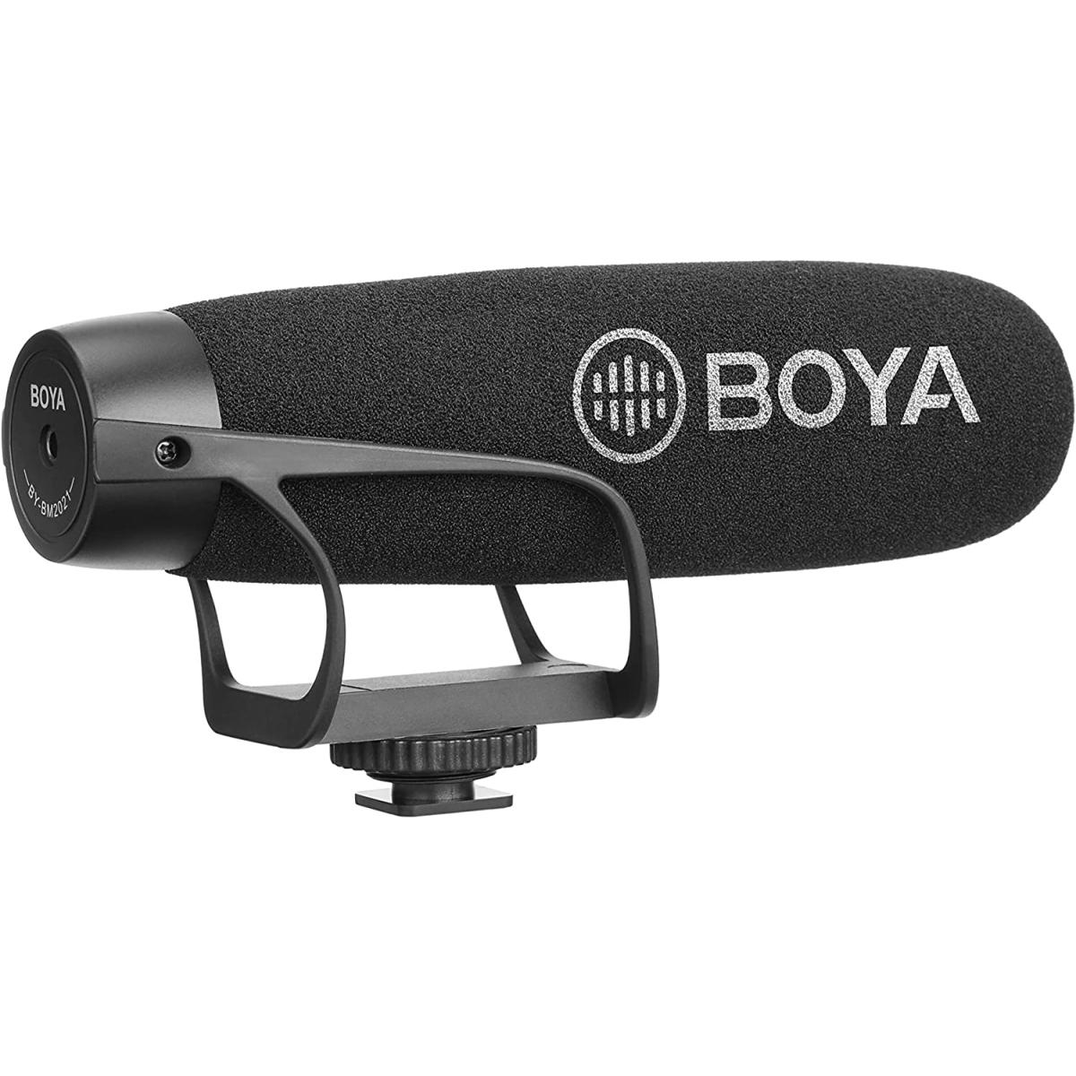 BOYA BY-BM2021 Wired On-Camera Super-Cardioid Shotgun Microphone for PC, Laptops and Smartphone