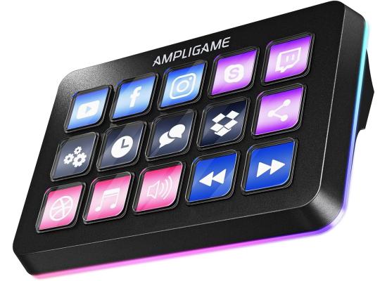 Fifine Ampligame D6 Control Pad With 15 Customized Keys And Software For Streaming, Gaming, Video Editing, Office Workflow