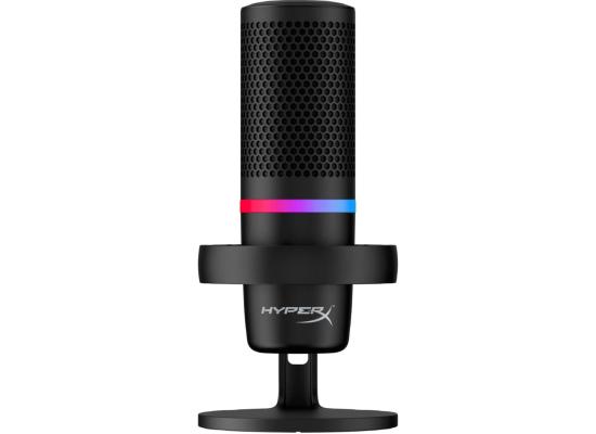 HyperX DuoCast USB RGB Omnidirectional Microphone, Hi-Res recording, Low-profile shock mount, Tap-to-Mute sensor For PC, PS5, PS4 & Mac