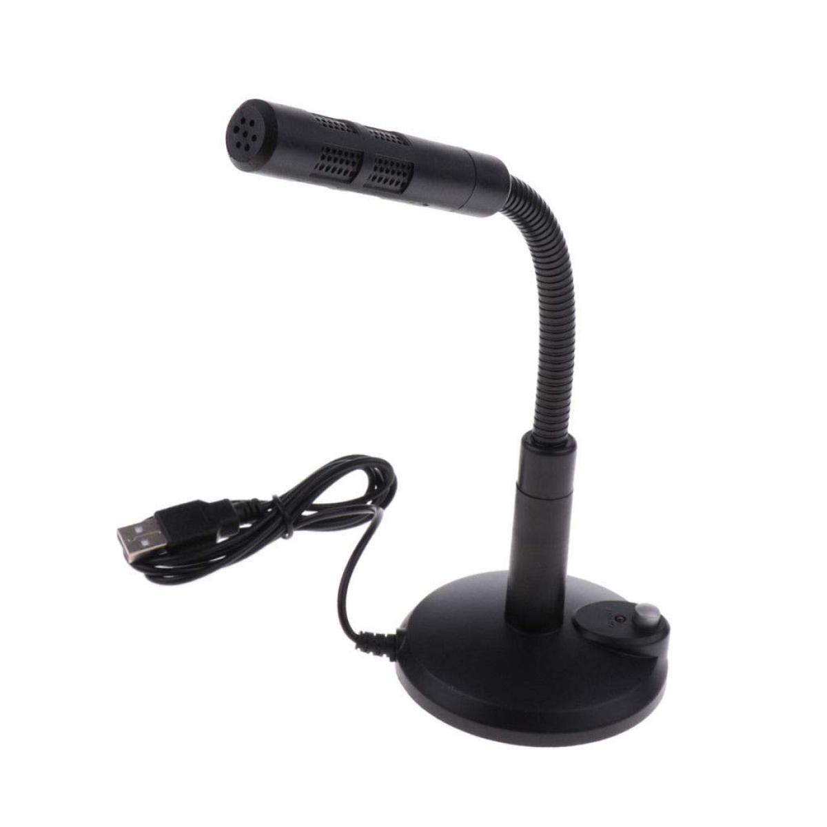 USB Desktop Microphone M-309 Good Sound Quality Noise Reduction Multi-Angle Microphone