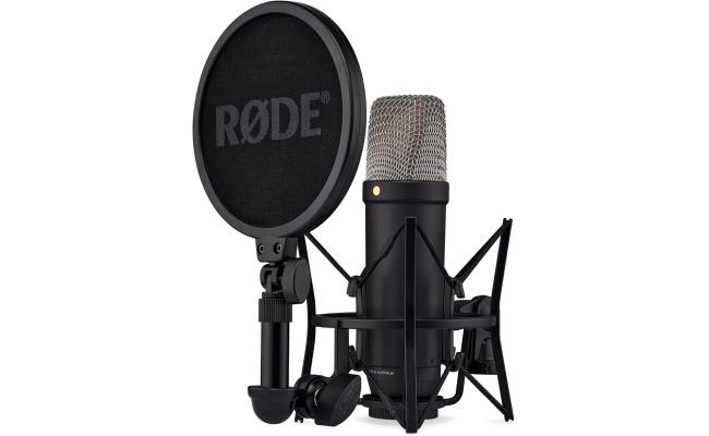 RØDE NT1 5th Generation Large-diaphragm Studio Condenser Microphone with XLR and USB Outputs, Shock Mount and Pop Filter for Music Production, Vocal Recording and Podcasting (Black) RØDE NT1 5th Generation Large-diaphragm Studio Condenser Microphone with XLR and USB Outputs, Shock Mount and Pop Filter for Music Production, Vocal Recording and Podcasting (Black)