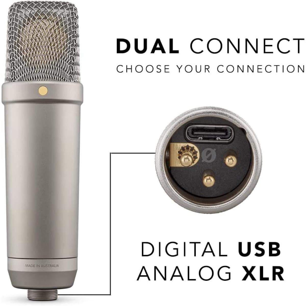 Rode NT1 5th Generation Condenser Microphone with SM6 Shockmount and ...