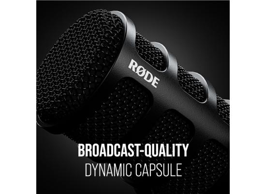 Rode PodMic USB Versatile Dynamic Broadcast Microphone With XLR and USB Connectivity for Podcasting, Streaming, Gaming, Music-Making and Content Creation
