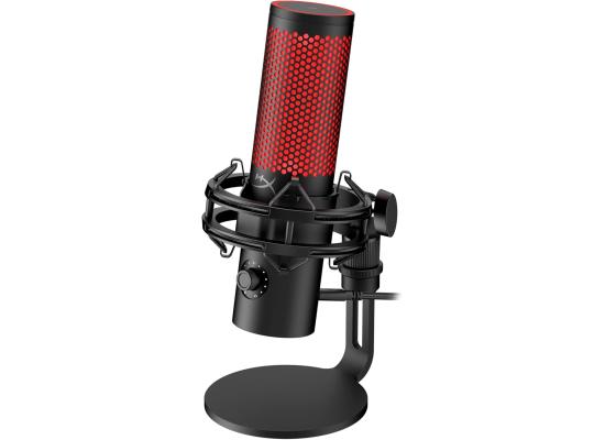 HyperX QuadCast 2 USB Hi-Res Studio-Quality & Performance Black Microphone For Gaming, Streaming, Podcasting, Red LED For PC, PS4, PS5 and Mac