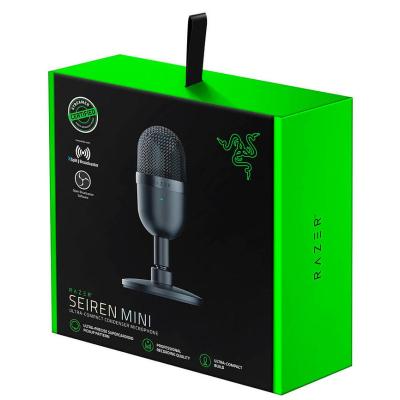 Razer Seiren Mini USB Ultra Compact Condenser Professional Recording Microphone Supercardioid Pickup Pattern, Built-in Shockmount, Plug & Play - For PC (Black)
