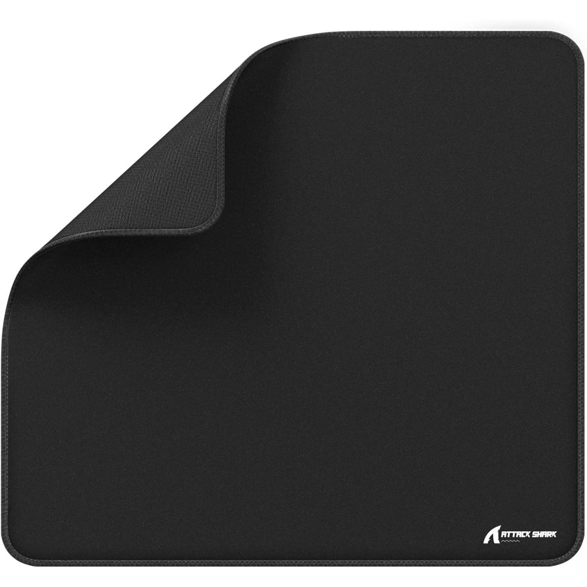 ATTACK SHARK CM02 Gaming Mouse Pad for Esports Speed Large Mouse mats for Desk Waterproof Surface Stitched Edges and Anti-Slip Rubber Base Size L Laminate 17.72” x 15.75” x 0.16” Black