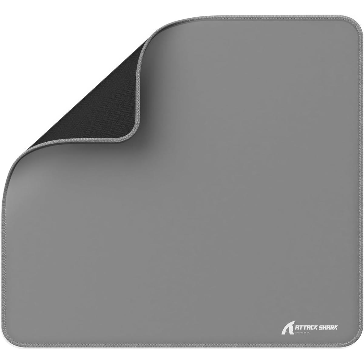 ATTACK SHARK CM02 Gaming Mouse Pad for Esports Speed Large Mouse mats for Desk Waterproof Surface Stitched Edges and Anti-Slip Rubber Base Size L Laminate 17.72” x 15.75” x 0.16” Grey