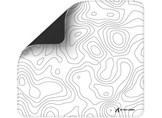 ATTACK SHARK CM02 Gaming Mouse Pad for Esports Speed Large Mouse mats for Desk Wat0erproof Surface Stitched Edges and Anti-Slip Rubber Base Size L Laminate 17.72” x 15.75” x 0.16” White