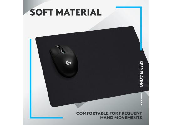 Logitecg G240 High Quality Performance-Tuned Cloth Surface Gaming Mouse Pad With Rubber Base, Ideal For low-DPI Settings  (280 X 340 X 1mm)