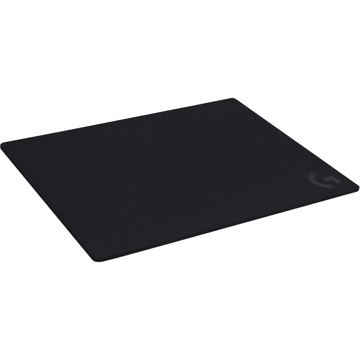 Logitech G740 Large Cloth Mouse Pad, Thick Pad, Stable Rubber Base, Ideal Friction For Low-DPI Gaming (460X400X5mm) - Black