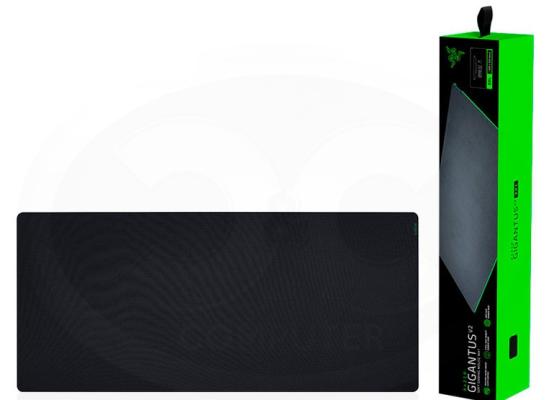 Razer Gigantus V2 Cloth Gaming Mouse Pad (3XL) Thick High-Density Foam, Non-Slip Base Black w/ Non-Slip Base (940 X 410 X 4 mm)