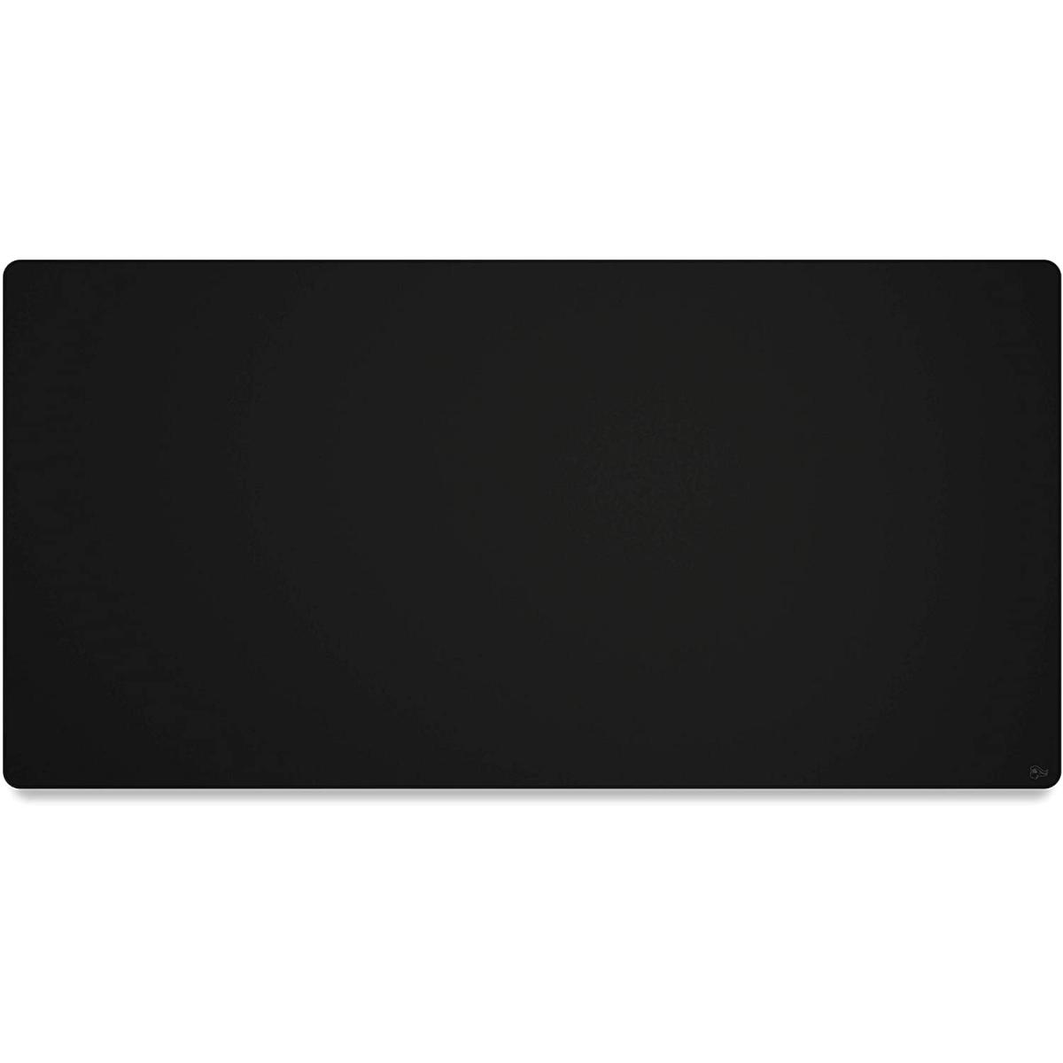 Glorious 3XL Extended Gaming Black (Stealth) Smooth Cloth & Anti-Slip Rubber Base Mouse pad, Stitched Edges | 61x122 cm