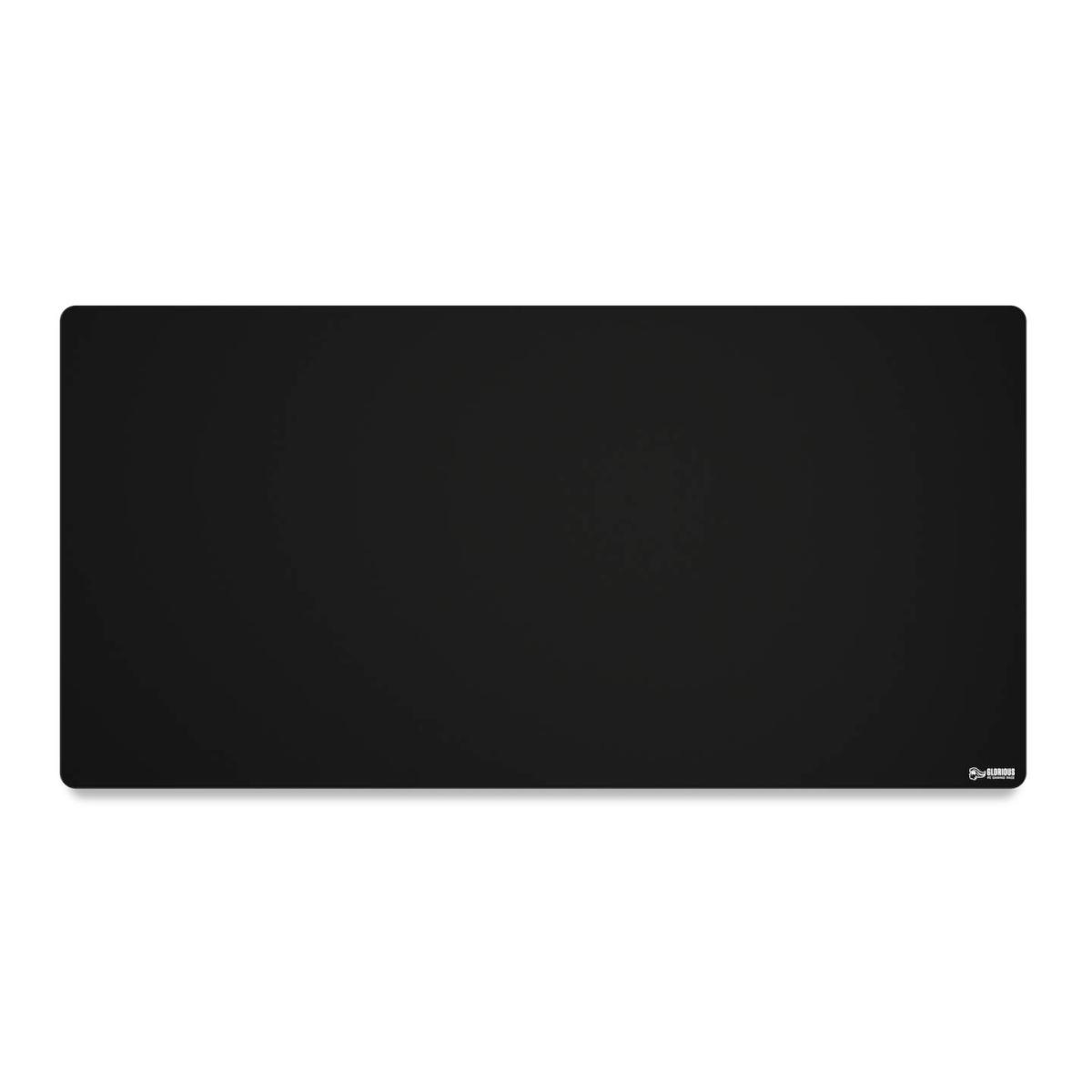 Glorious Extended Pro Gaming Black Smooth Cloth & Anti-Slip Rubber Base Mouse pad, Stitched Edges | 27 x 91cm