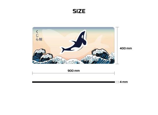 Fantech ATO MP905 Mousepad - KUJIRA NAMI (Beige)