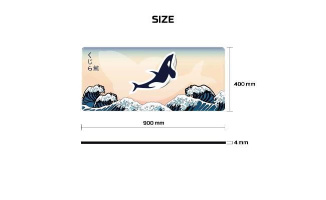 Fantech ATO MP905 Mousepad - KUJIRA NAMI (Beige)
