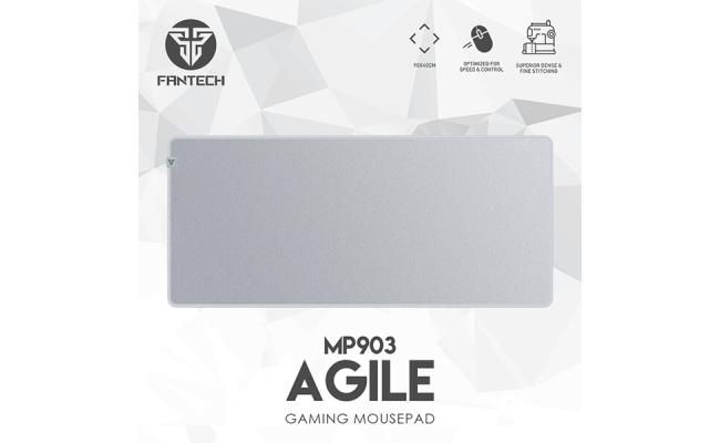 Agile Mp903 White Professional Large Gaming Mouse Pad, Water-Resistant SPEEDSILK Surface  & dynamic friction (900*400*3mm)