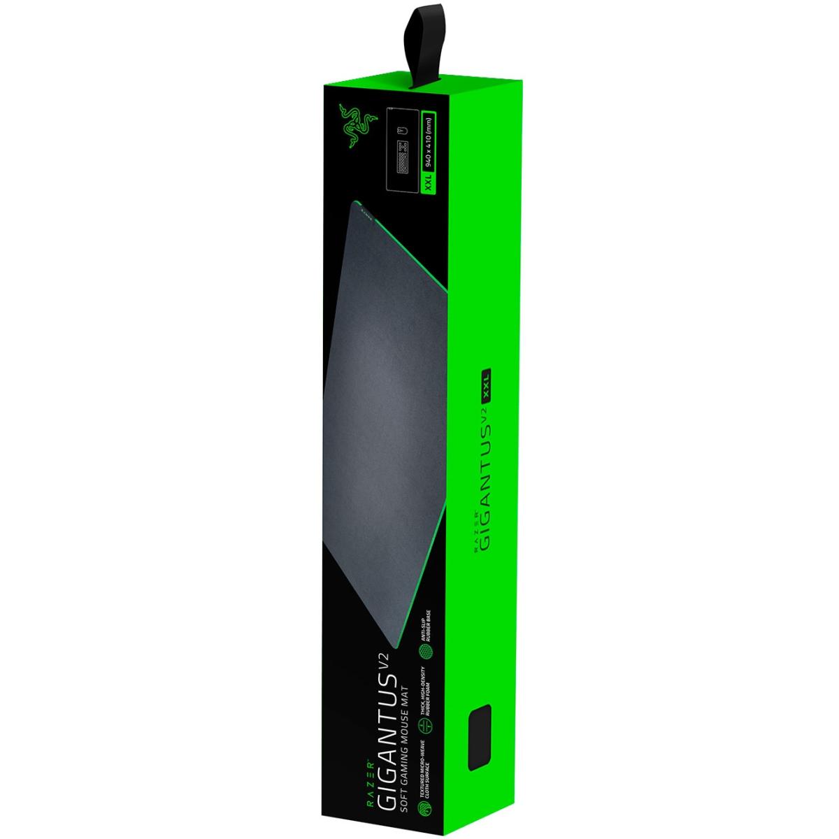Razer Gigantus v2 (XXL) Black Micro Weave Cloth Gaming Mouse Pad Thick High Density Rubber Foam w/ Non-Slip Base (940 X 410 X 4 mm)