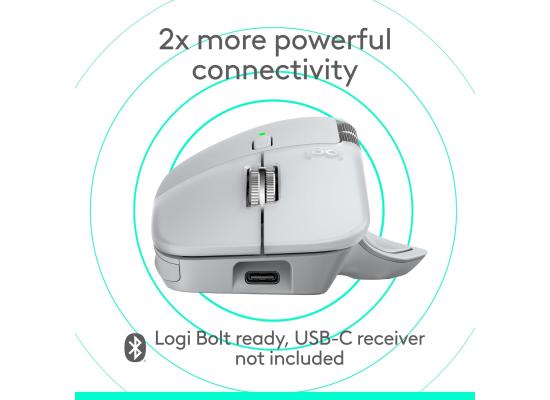 Logitech MX Master 4 for Mac, Ergonomic Bluetooth Mouse with Advanced Performance Haptic Feedback, Ultra-Fast Scrolling, USB-C Charging, MacOS, iPadOS, Windows -  Silver