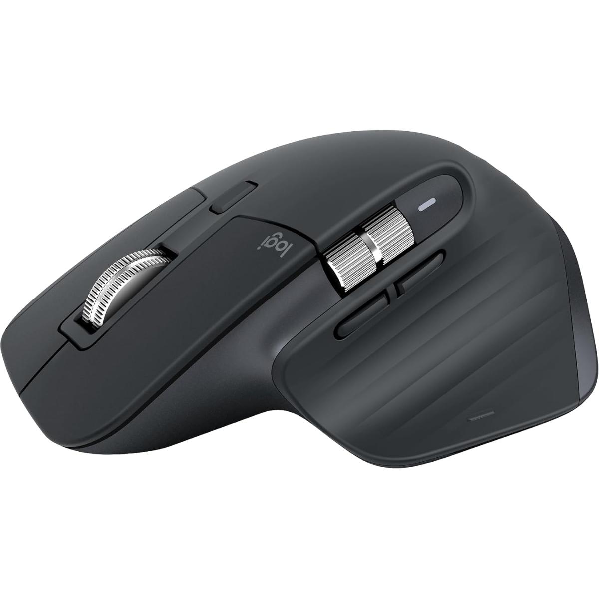 Logitech MX Master 3S Bluetooth Edition, No USB Receiver - Ultra-Fast Scrolling, Ergo, 8K DPI, Track on Glass, Quiet Clicks, Works with Apple Mac, Windows PC, Linux, Chrome - Graphite