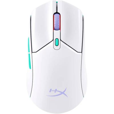HyperX Pulsefire Haste 2 Core Wireless (2.4GHz / Bluetooth) Lightweight (70g) RGB Gaming Mouse,12K DPI, Up to 100 Hours AA Battery - For PC/PS5/Xbox Series X - White
