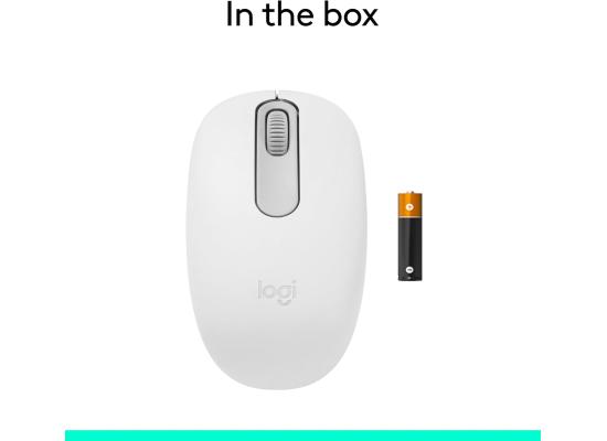 Logitech M196 Bluetooth Wireless Mouse, Compact and Portable Mouse for Laptops, Tablets and More, 12-Month Battery, Smooth Tracking, Compatible with PC and Mac, Windows and macOS - Off White