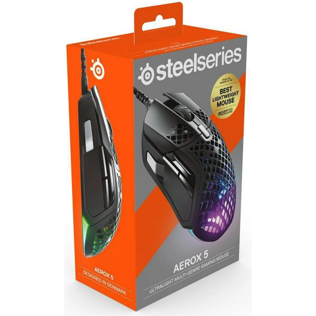 Steelseries Aerox 5 Wireless Lightweight Gaming Mouse Has A 9 Button Programmable Layout