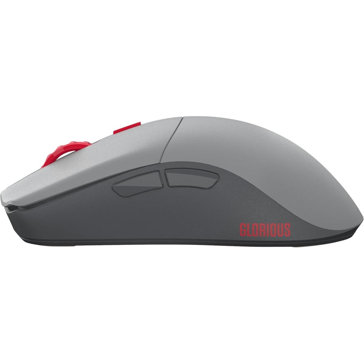 Glorious Forge Series One PRO Wireless (Centauri Red) 2.4Ghz + Wired Gaming Mouse 49g Ultra light, 19K DPI w/6 Programmable Buttons, Up To 84-Hour Battery