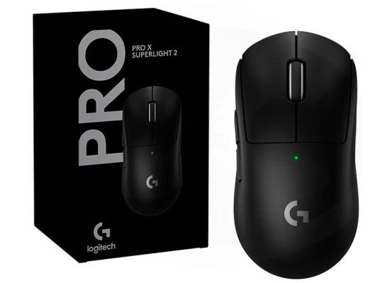 Logitech G PRO X SUPERLIGHT 2 (Black) LIGHTSPEED Wireless Gaming Mouse, Lightweight 60g, 8K Polling, LIGHTFORCE Hybrid Switches, 44K DPI HERO 2 Sensor, 888 IPS, 5 Programmable Buttons, Up To 95 Hours Battery, For PC & Mac