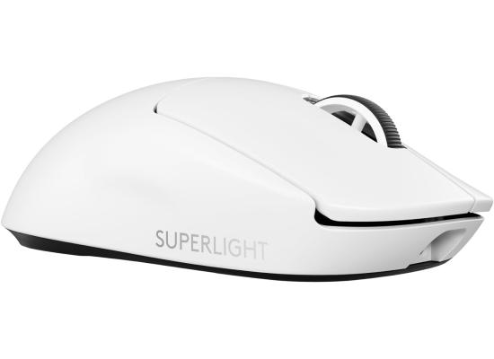 Logitech G PRO X SUPERLIGHT 2 (White) LIGHTSPEED Wireless Gaming Mouse, Lightweight 60g, 8K Polling, LIGHTFORCE Hybrid Switches, 44K DPI HERO 2 Sensor, 888 IPS, 5 Programmable Buttons, Up To 95 Hours Battery, For PC & Mac