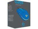 Logitech G203 (Blue) Wired Gaming Mouse, 8K DPI, LIGHTSYNC RGB, 6 Programmable Buttons, On-Board Memory, Screen Mapping, For PC & Mac