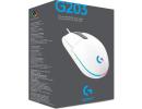Logitech G203 (White) Wired Gaming Mouse, 8K DPI, LIGHTSYNC RGB, 6 Programmable Buttons, On-Board Memory, Screen Mapping, For PC & Mac