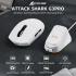 ATTACK SHARK G3PRO Wireless Gaming Mouse with RGB Charging Dock,2.4G/USB-C Wired/BT PAW3311 Optical Sensor 1K Polling Rate Adjustable 25K DPI,500mAh Battery Ultra Lightweight 59g Mice (White)