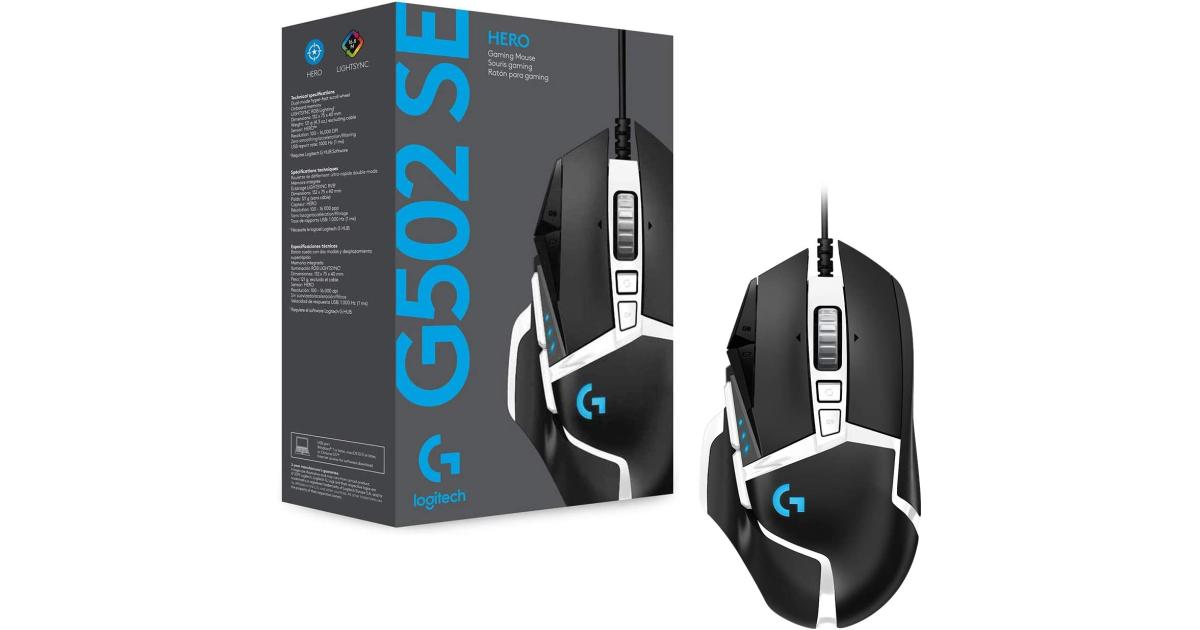 Logitech G502 HERO SE, Fully Programmable 11 Buttons W/ Hero 25K Sensor ...