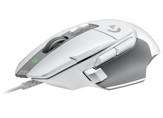 Logitech G502 X Lightforce Wired, Hybrid Optical-Mechanical Switches w/ Hero 25K Sensor, 89 Grams, 13 Programmable Controls - High Performance Gaming Mouse (White)