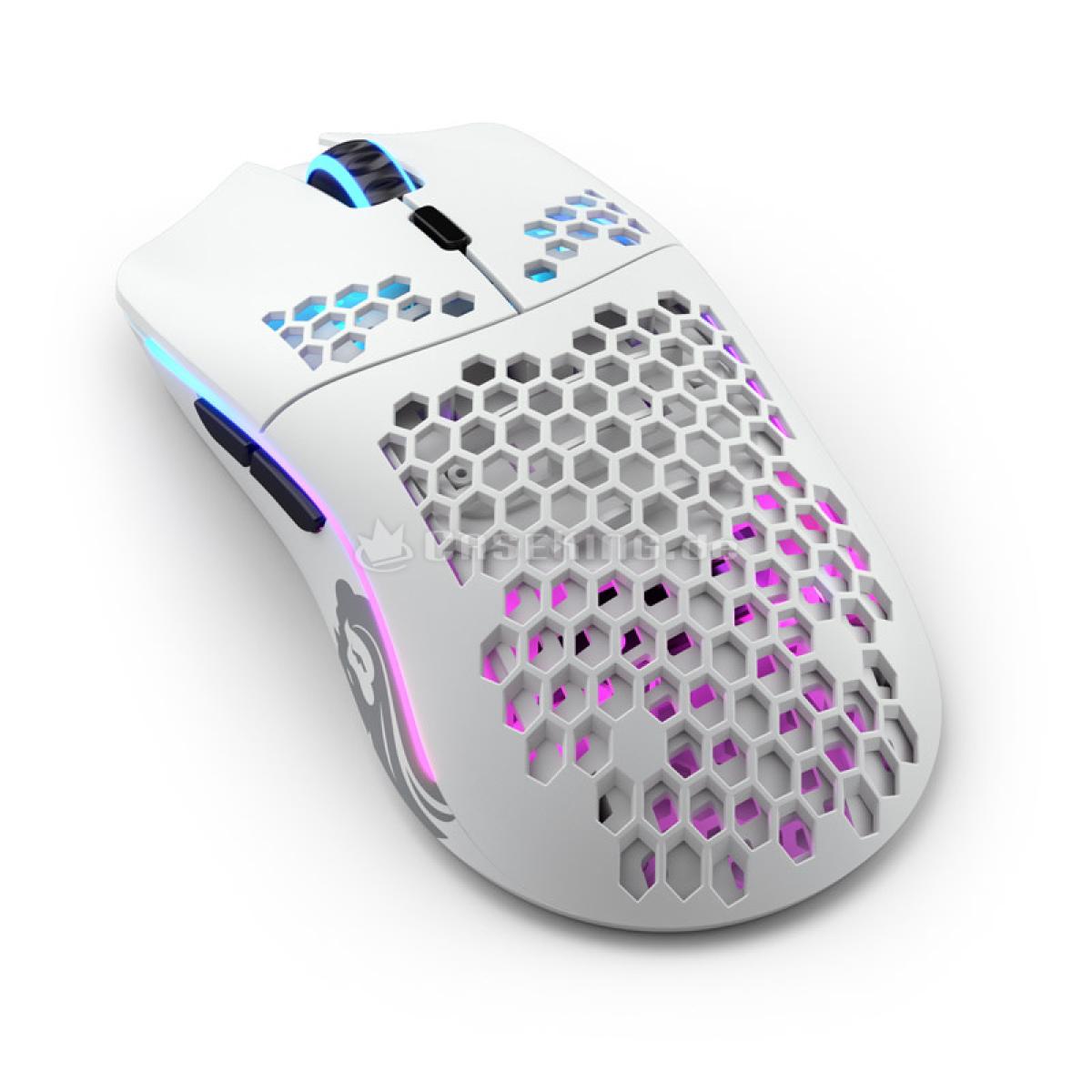 Glorious Model O Wireless & Wired Mode While Charging ,19,000DPI High Battery Life Up To 71 Hours RGB (Matte White) Gaming Mouse 69G