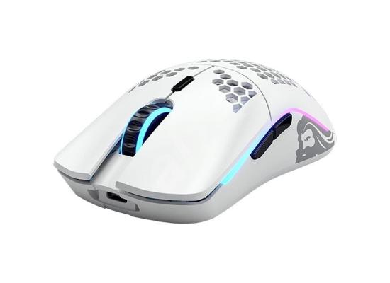 Glorious Model O Wireless & Wired Mode While Charging ,19,000DPI High Battery Life Up To 71 Hours RGB (Matte White) Gaming Mouse 69G