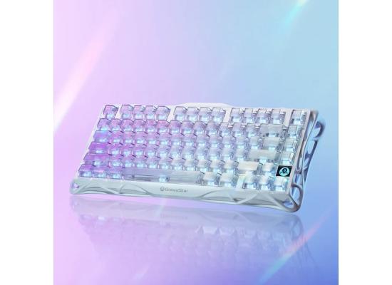 GravaStar Mercury K1 Lite Wireless Mechanical Gaming Keyboard, Custom Linear Switches designed for effortless typing, Crystal-Clear Keycaps.