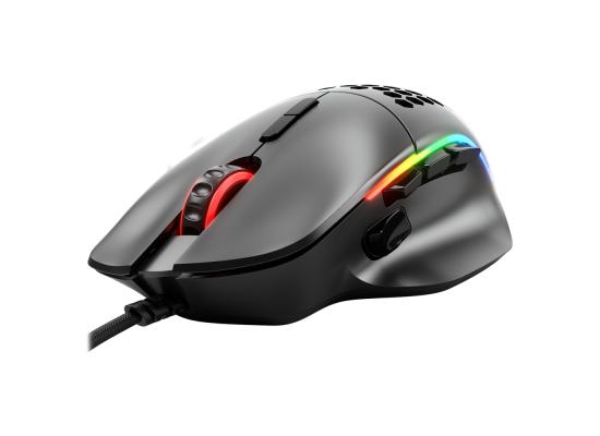 Glorious Gaming Model I RGB Wired Gaming Mouse 69g Superlight, 19K DPI w/ 2 Swappable Buttons, 9 Programmable Buttons, Side Thumb Rest - Black