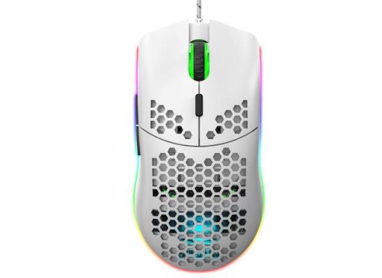 Glorious Model O Minus (Matte White) Gaming Mouse 12000DPI  Pixart 3360 Optical Sensor RGB 69G - Small Hand