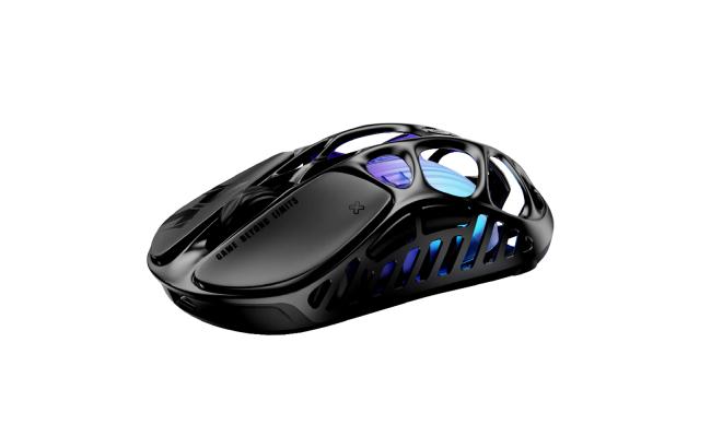 GravaStar Mercury X Wireless Gaming Mouse – 32,000 DPI PAW 3950 Sensor, 1000Hz Polling Rate, Only 49g, Magnesium Alloy Hollow Frame, RGB Lighting, 5 Programmable Buttons
