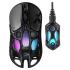 GravaStar Mercury X Wireless Gaming Mouse – 32,000 DPI PAW 3950 Sensor, 1000Hz Polling Rate, Only 49g, Magnesium Alloy Hollow Frame, RGB Lighting, 5 Programmable Buttons