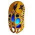 GRAVASTAR MERCURY X PRO Wireless Gaming Mouse with 8K Dongle, 32000 DPI PAW 3950 Sensor, 8000Hz Polling Rate, 49g Magnesium Alloy Hollow Frame, RGB Lighting, 5 Programmable Buttons – Battle Worn Yellow