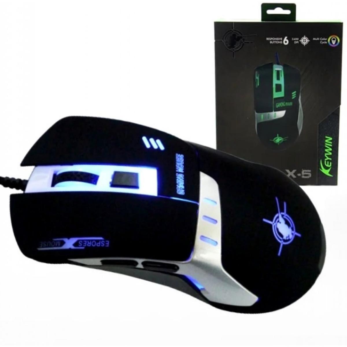 Keywin X-5 RGB Wired USB 2500 DPI Gaming Mouse