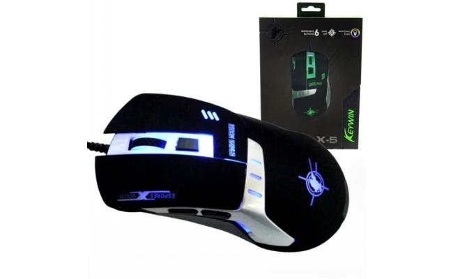 Keywin X-5 RGB Wired USB 2500 DPI Gaming Mouse