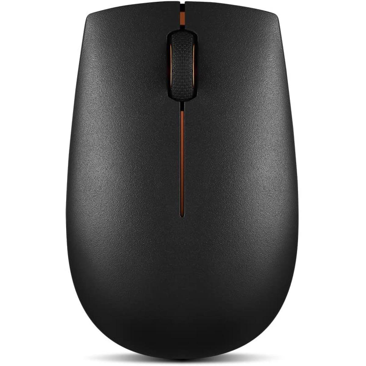 Lenovo 300 Wireless Compact Mouse, Black, 1000 dpi, Ultra-portable design, Up to 12 months battery life