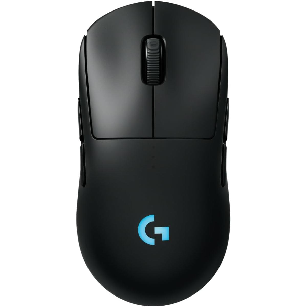 Logitech G PRO 2 Lightspeed Wireless Gaming Mouse, Right- or Left-Handed Mouse with up to 4 Customizable and Switchable Magnetic Side Buttons, 44K DPI Sensor, USB-C Charging, for PC/Mac - Black